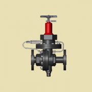 Regulador de contrapresión operado con piloto interno